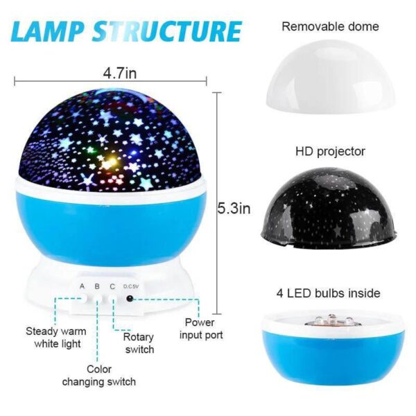 STAR MASTER DREAM ROTATING PROJECTION LAMP