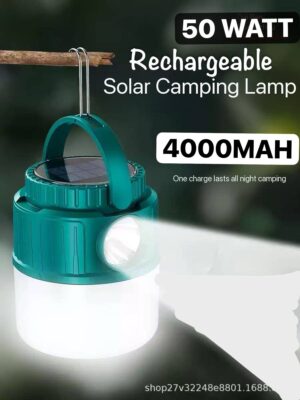 50W SUPER BRIGHT RECHARGEABLE & SOLAR LIGHT