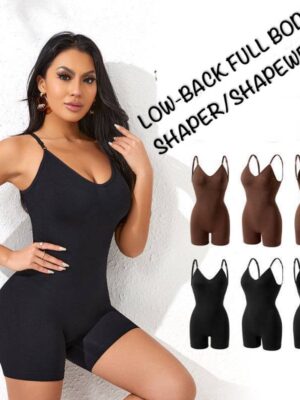 HIGH QUALITY ‘LOW-BACK DESIGN’ FULL BODY SHAPER/SHAPEWEAR - BREAST LIFTING TUMMY SHAPING WAIST SLIMMING HIP ENHANCING (BODYSUIT)