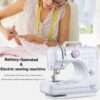 STANDARD  MULTIFUNCTIONAL BATTERY-OPERATED & ELECTRIC HOUSEHOLD TABLETOP SEWING MACHINE