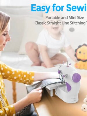 SILVER LOVE MINI MULTIFUNCTIONAL BATTERY-OPERATED & ELECTRIC SEWING MACHINE (MODEL SC-5504) 