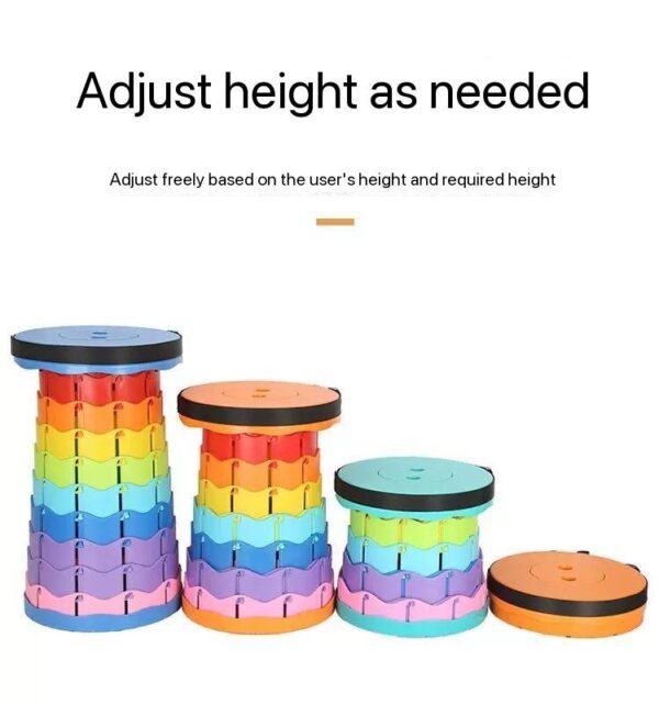 IMG_20260121_084001_085 RETRACTABLE/FOLDABLE ADJUSTABLE HEIGHT THICKENED PLASTIC STOOL