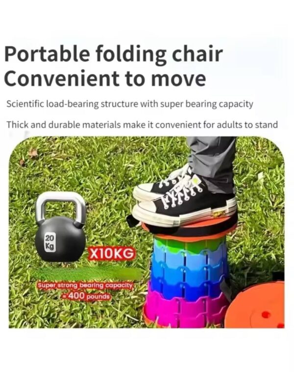 IMG_20260121_084001_115 RETRACTABLE/FOLDABLE ADJUSTABLE HEIGHT THICKENED PLASTIC STOOL