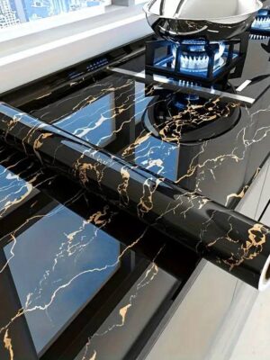 3D MARBLE DESIGN MULTIFUNCTIONAL KITCHEN/WARDROBE WALLPAPER/STICKER 60cm by 5m