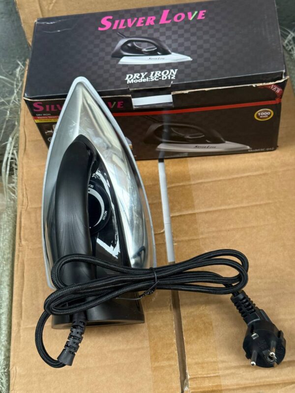 SILVER LOVE 1000W HIGH QUALITY DRY IRON