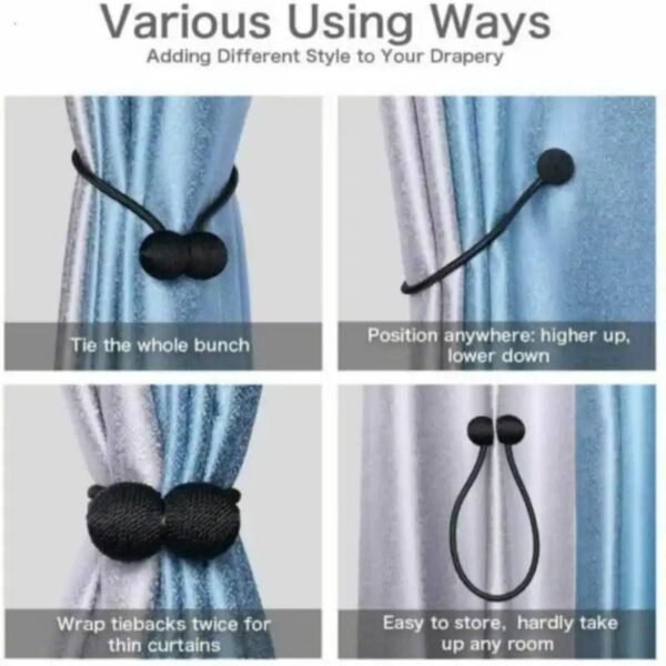2PCS MODERN SIMPLE CURTAIN MAGNETIC CLIP BUCKLE/HOME DECOR