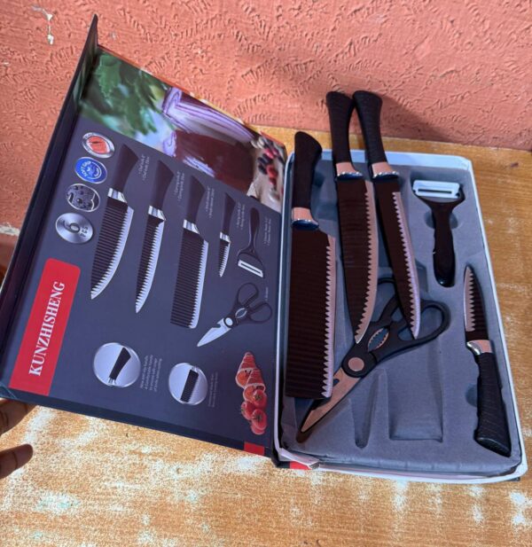 photo_1_2026-01-11_13-50-52 HIGH QUALITY 6PCS STAINLESS STEEL KITCHEN KNIFE SET + SCISSORS & PEELER (SMALL)