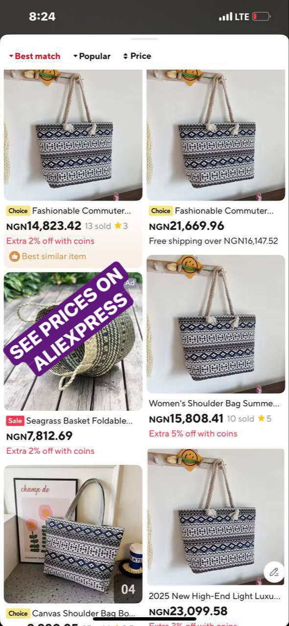 FASCINATING CLASSIC LARGE CAPACITY TOTE BAG