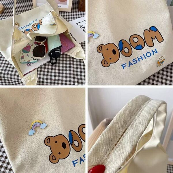 BOOM FASHION LARGE CAPACITY THICK TOTE SHOPPING BAG (Without Zipper)