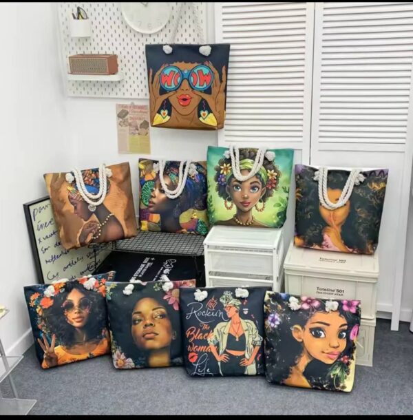 photo_2_2026-01-11_14-36-05 HOPPY LARGE CAPACITY COLOUR ILLUSTRATION PATTERN FASHIONABLE TOTE BAG - DESIGN 003