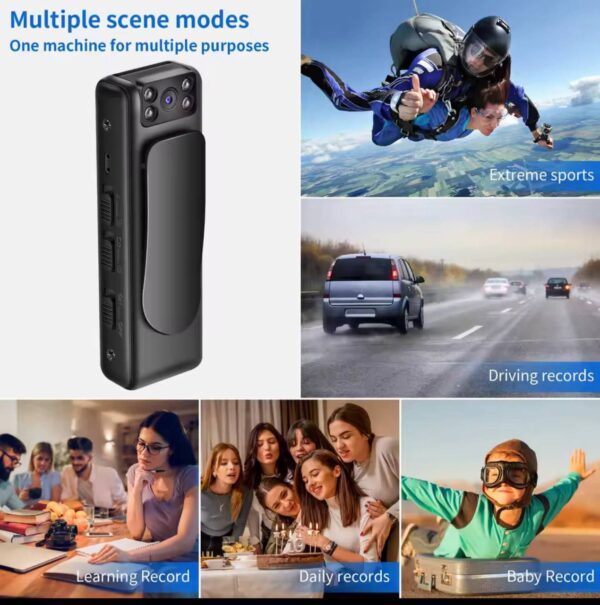 HD POTABLE  BODY AUDIO VIDEO SURVEILLANCE CAMERA