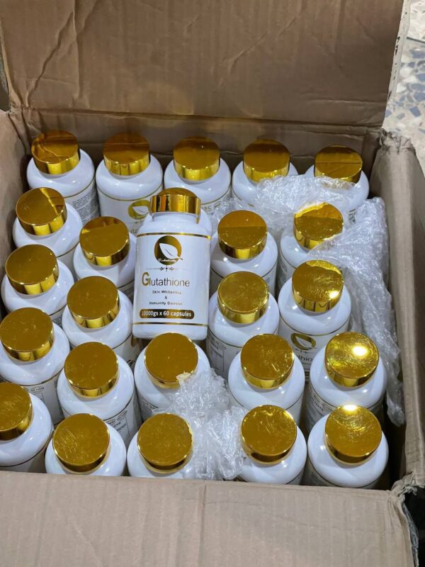 GLUTATHIONE SKIN WHITENING & IMMUNITY BOOSTER (60 Capsules) ~ in a WHITE CONTAINER