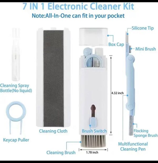 7in1 MULTIFUNCTIONAL CLEANING BRUSH KIT FOR MOBILE PHONE/KEYBOARD/AIRPOD