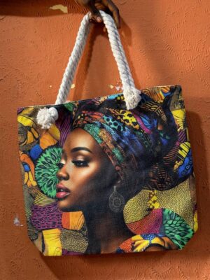 HOPPY LARGE CAPACITY COLOUR ILLUSTRATION PATTERN FASHIONABLE TOTE BAG - DESIGN 003