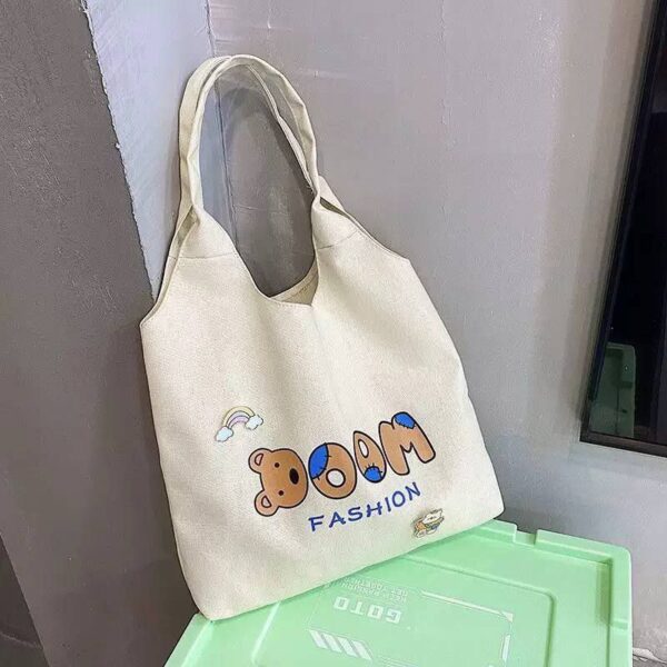 BOOM FASHION LARGE CAPACITY THICK TOTE SHOPPING BAG (Without Zipper)