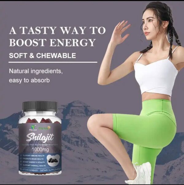 DAYNEE SHILAJIT OVERALL HEALTH THERAPY 1000MG - Sourced from the HIMALAYAN MOUNTAINS - (60 VEGANS GUMMIES)