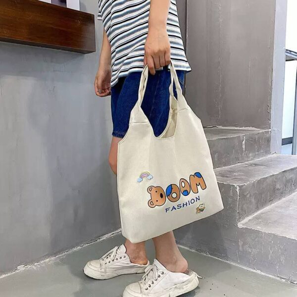 BOOM FASHION LARGE CAPACITY THICK TOTE SHOPPING BAG (Without Zipper)