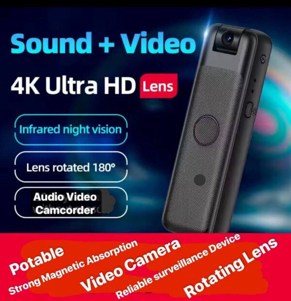 HD POTABLE  BODY AUDIO VIDEO SURVEILLANCE CAMERA