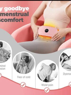 RECHARGEABLE MENSTRUATION CRAMP HEATING & VIBRATING SOOTHING BELT/MASSAGER