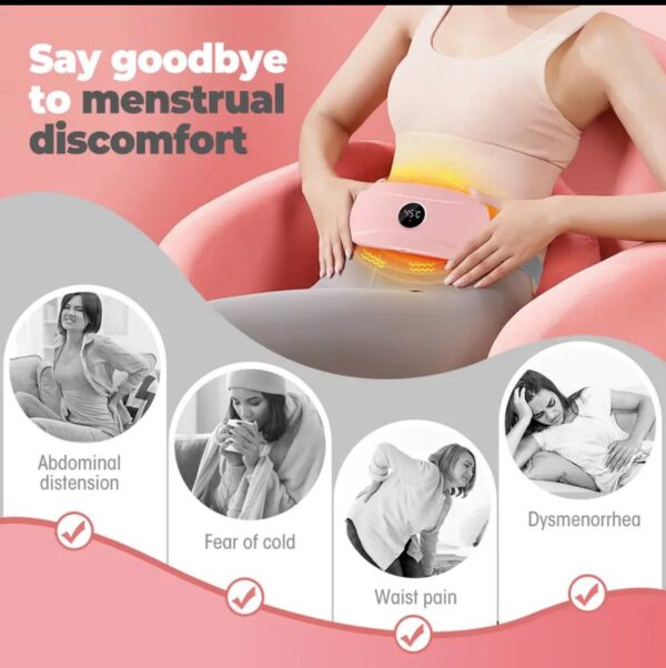 IMG_20260202_123301_855 RECHARGEABLE MENSTRUATION CRAMP HEATING & VIBRATING SOOTHING BELT/MASSAGER