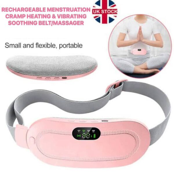 IMG_20260202_123302_537 RECHARGEABLE MENSTRUATION CRAMP HEATING & VIBRATING SOOTHING BELT/MASSAGER
