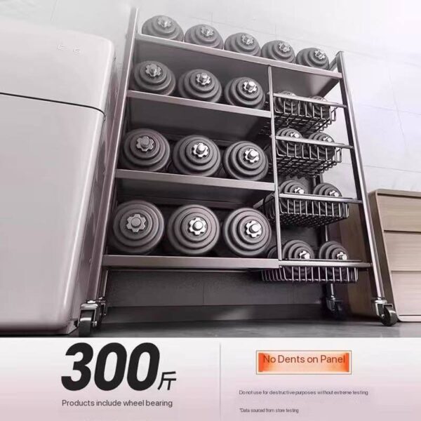 DUAL STRUCTURE MULTI-LAYERS MULTIPURPOSE STEEL STORAGE SHELF/ORGANIZER/RACK