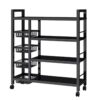 DUAL STRUCTURE MULTI-LAYERS MULTIPURPOSE STEEL STORAGE SHELF/ORGANIZER/RACK