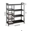DUAL STRUCTURE MULTI-LAYERS MULTIPURPOSE STEEL STORAGE SHELF/ORGANIZER/RACK