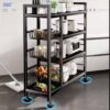 DUAL STRUCTURE MULTI-LAYERS MULTIPURPOSE STEEL STORAGE SHELF/ORGANIZER/RACK
