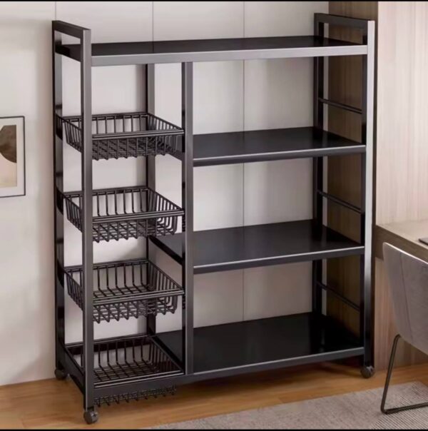 DUAL STRUCTURE MULTI-LAYERS MULTIPURPOSE STEEL STORAGE SHELF/ORGANIZER/RACK