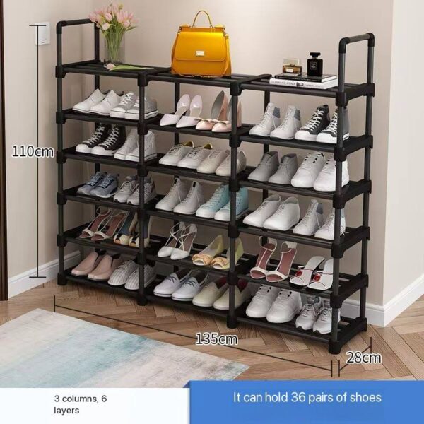 EXOTIC THICKENING STEEL EASY ASSEMBLY DIY MULTIPLE-LAYERS SHOE RACK