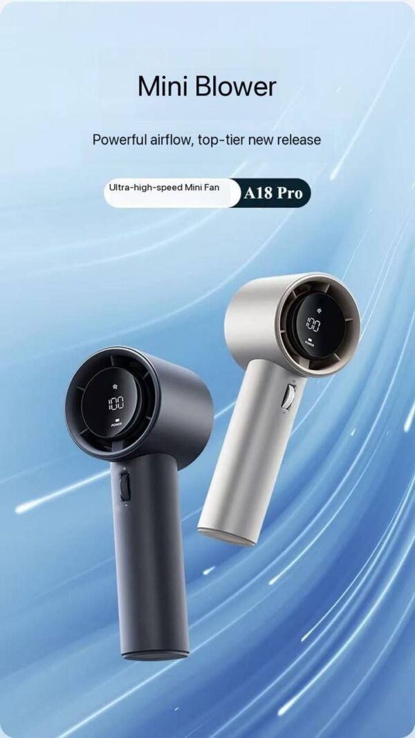 199-SPEED COOLING DIGITAL DISPLAY RECHARGEABLE HANDHELD FAN