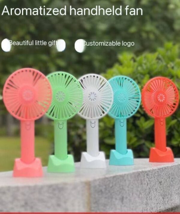 RECHARGEABLE MINI TABLE/HAND FAN WITH STAND - BEST QUALITY