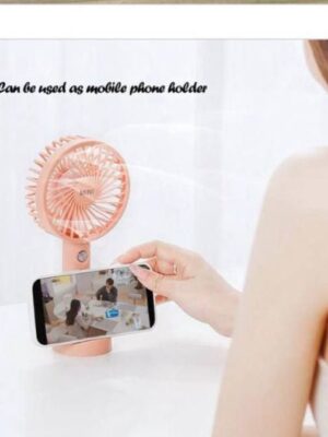 RECHARGEABLE MINI TABLE/HAND FAN WITH STAND - BEST QUALITY