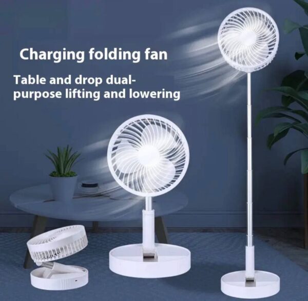 IMG_20260209_201624_581 RETRACTABLE SPEEDY BLADES RECHARGEABLE TABLETOP FAN - TELESCOPIC FOLDING FAN