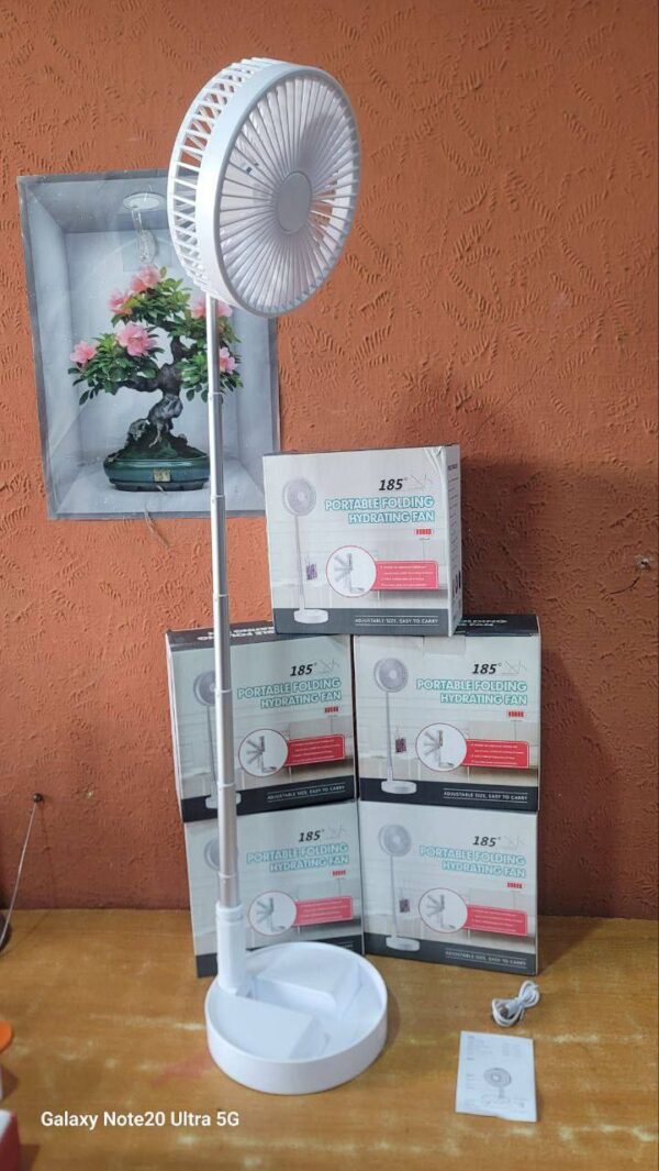 IMG_20260209_201624_627 RETRACTABLE SPEEDY BLADES RECHARGEABLE TABLETOP FAN - TELESCOPIC FOLDING FAN