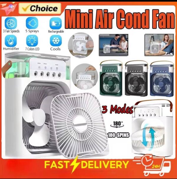 HIGH QUALITY MIST FAN WTH COLOUR CHANGING LED LIGHT