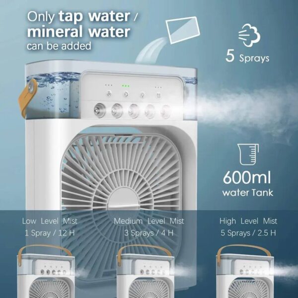HIGH QUALITY MIST FAN WTH COLOUR CHANGING LED LIGHT