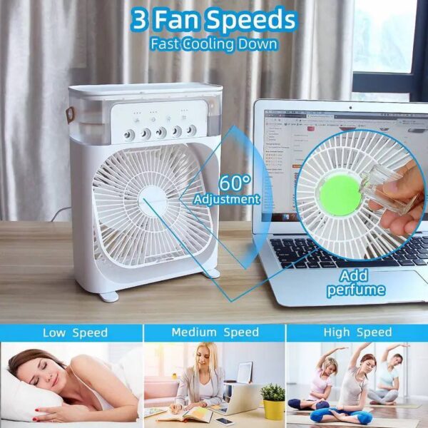 HIGH QUALITY MIST FAN WTH COLOUR CHANGING LED LIGHT