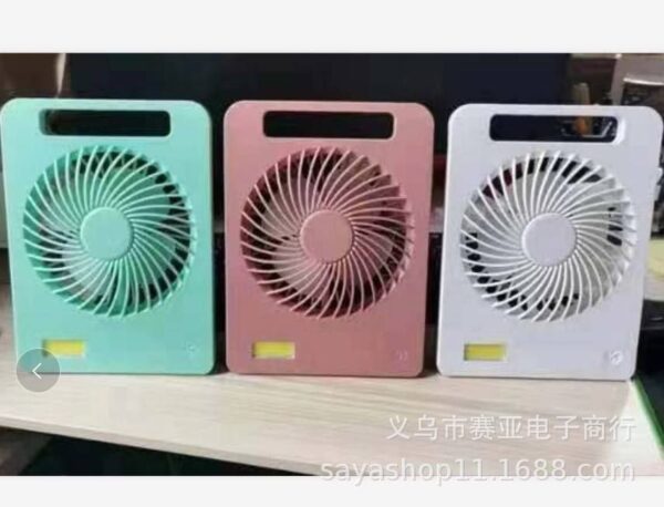 NEW CONVENIENT LARGE WIND POWER ULTRA-QUIET DESKTOP/HANDHELD RECHARGEABLE FAN (CY-2018)