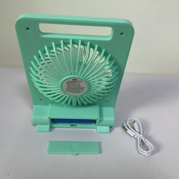NEW CONVENIENT LARGE WIND POWER ULTRA-QUIET DESKTOP/HANDHELD RECHARGEABLE FAN (CY-2018)