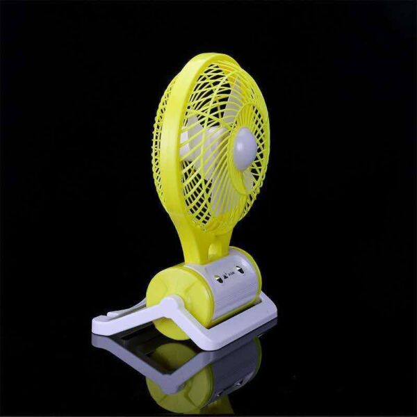 RECHARGEABLE PORTABLE LED LIGHT WITH MINI FAN (JR - 5588)