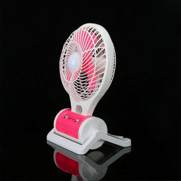 RECHARGEABLE PORTABLE LED LIGHT WITH MINI FAN (JR - 5588)