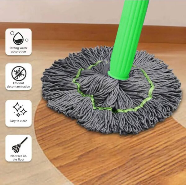 WET & DRY HANDHELD LONG MICROFIBER FLOOR MOP