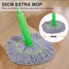 WET & DRY HANDHELD LONG MICROFIBER FLOOR MOP