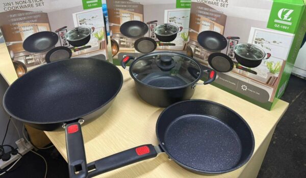 3PCS/SET QUALITY NON-STICK COOKWARE SET