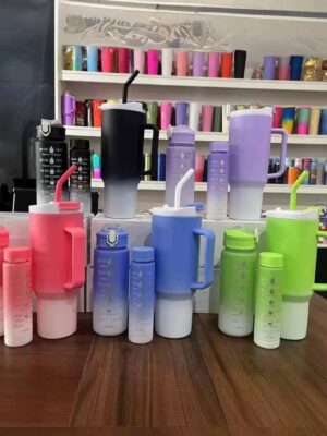 3PCS/SET GRADIENT WATER BOTTLES