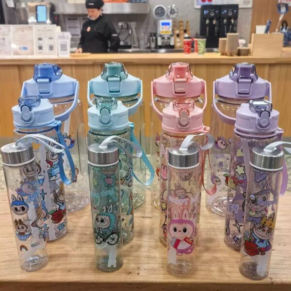 3PCS/SET HIGH QUALITY CUTE CARTOON WATER BOTTLE