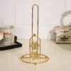 CREATIVE METAL GOLD TISSUE PAPER HOLDER / RACK