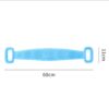 70CM DOUBLE-SIDED SILICONE BODY SPONGE/ BACK SCRUBER